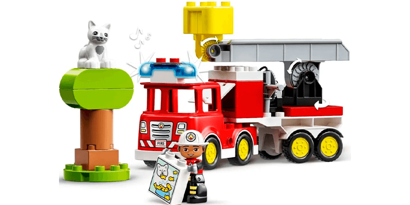 Для самых маленьких конструктор Лего Дупло 10969 Пожарная машина